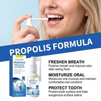 Spray buccal rafraîchissant à la propolis, spray buccal nettoyant portable pour les rendez-vous, spray buccal à l'hydroxyapatite