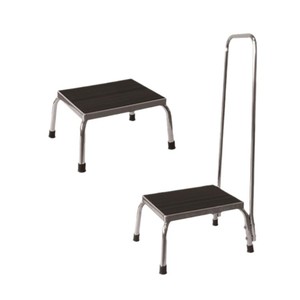 Repose-pieds d'hôpital LQX-120002 en fer chromé, durable, design carré minimaliste, pour usage médical - Product Image 2