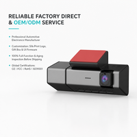 Caméra intérieure détachable à 3 canaux JARVIS, vision nocturne IR, rétroviseur, dashcam 4K Wifi, caméra de tableau de bord 3 voies 4K pour voiture