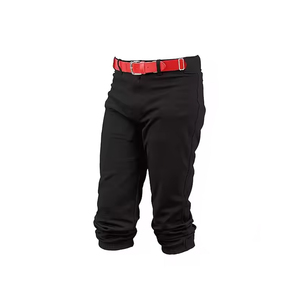 Pantalon de baseball imprimé respirant de haute qualité, couleur marine, rayures latérales rouge et blanc, pantalon long de softball pour homme, séchage rapide - Product Image 4