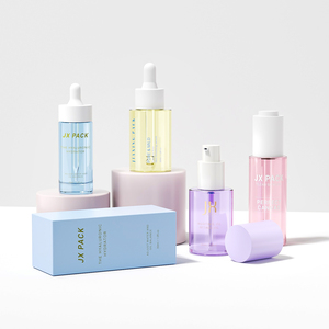 Luxury New Disgn Unique Shape Makeup Glass Cosmetic Liquid Foundation Serum <strong>Container</strong> Bottles 30ml - Product Image 2