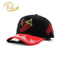 4UGEAR Gorras en blanco Logotipo de diamantes de imitación personalizado 5 Panel 4U Gorras de béisbol Sombreros con logotipo personalizado Sombreros deportivos Gorras de béisbol para hombres