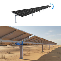 Système de suivi automatique à axe unique pour panneaux solaires, surface galvanisée à chaud, suivi automatique du soleil, conception personnalisable 90