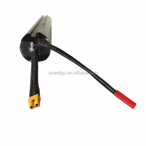 WELLGO طوي الكربون الألياف سكوتر كهربائي بطارية ليثيوم أيون 25.2v 7s2p للإزالة ليثيوم بطارية حزمة - Product Image 4
