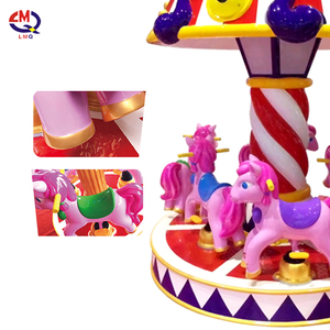 Thiết kế mới quay vòng đồng tiền hoạt động Carousel đi xe đầy màu sắc Kiddie Đi xe ngựa Swing trò chơi máy trẻ em Arcade máy - Product Image 6