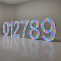 Lettres lumineuses LED 3FT/4FT personnalisables pour fête d'anniversaire