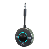 Receptor Bluetooth estéreo para coche, botones ampliados, pantalla LED, receptor AUX inalámbrico de 3,5mm, compatible con formatos de Audio MP3 FLAC
