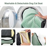Vente en gros, siège auto mode pour chien, siège auto amovible pour animal de compagnie, lits en velours, siège auto pour chiot, adapté aux animaux domestiques