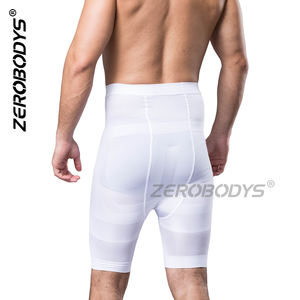 ZEROBODYS W071 Shapewear sculptant pour homme à taille haute, effet ventre plat, rehausseur de fesses, avec logo personnalisé, pour corriger les creux des hanches - Product Image 4