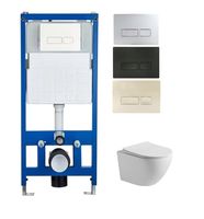 La base del inodoro colgado en la pared del baño PATE se conectará a un inodoro colgante de cisterna en la pared