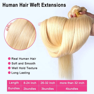100% Raw <span class=keywords><strong>Remy</strong></span> cutícula rubio miel extensión del cabello humano, 613 virgen platino Rubio Paquete de pelo al por mayor - Product Image 3