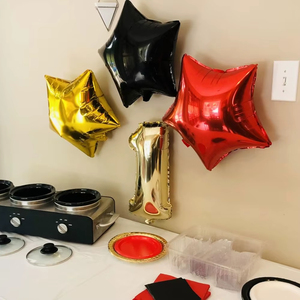 All'ingrosso palloncini Mylar a forma di stella 5 <span class=keywords><strong>10</strong></span> 18 pollici lamina di alluminio lucida usa e getta per matrimoni Baby shower Halloween - Product Image 3