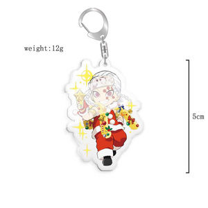 Vente en gros de Tueur de Démons Acrylique Transparent Kamado Nezuko Tueur de Démons Figurine Corps Porte-clés de Voiture Anneau Pendentif Bijoux Cadeau - Product Image 3