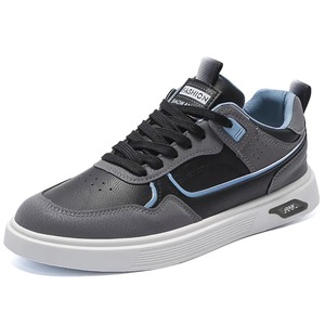 Nouvelles Chaussures de Sport Casual Blanches pour Hommes, Respirantes, en Cuir Synthétique, à Lacets, Antidérapantes, Tendance et Polyvalentes - Product Image 4
