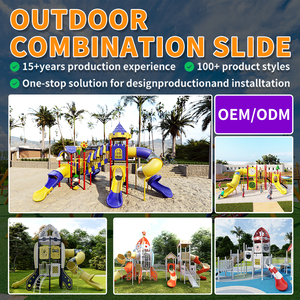 Feelkids - <span class=keywords><strong>Parque</strong></span> Infantil Grande para Exteriores, Tobogán de Plástico, Casa de Juegos, Equipo de Entretenimiento para Niños, para Parques y Escuelas, con Capacidad para >500 kg, <5 Usuarios - Product Image 4
