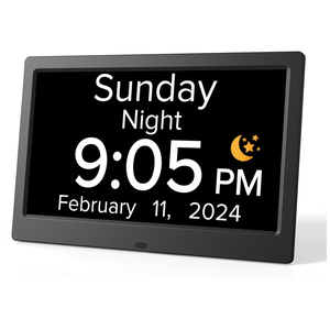 Escritorio de montaje en pared de fábrica Pantalla de 10,1 pulgadas Alarma <span class=keywords><strong>LCD</strong></span> Demencia Calendario digital Reloj - Product Image 1
