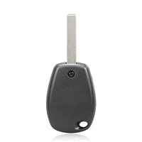Convient pour Renault, clé plate à 3 boutons, 433 MHz, puce 4A, 307, vierge non rainurée (VA2)
