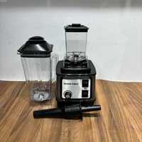 Mixeur-broyeur professionnel 2-en-1 8500W avec bol en plastique 2,5L + base en acier inoxydable, appareil de cuisine pour hôtel et usage domestique, 15 vitesses