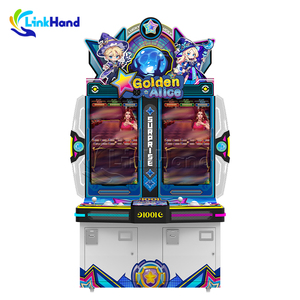 Nouvelle machine d'arcade à monnayeur de 32 pouces, double écran, dorée, pour 2 joueurs, jeu de compétences, prix d'usine garanti - Product Image 1