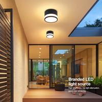 Applique murale extérieure IP65 en aluminium moderne, étanche, LED 9W/18W/24W pour jardin, patio, façade