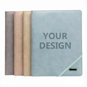 2026 Trending Custom Logo Executive A4 PU Leather Business Document Organizer with <b>Clipboard</b> & Multi-Function Card Slots - Product Image 2