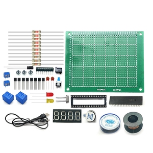 OKYN-G5297 Kit de placa de control de relé con temporizador DIY, módulo de temporizador de relé de 2 canales, kit de entrenamiento de soldadura de ensamblaje electrónico - Product Image 1