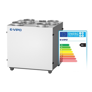 E-VIPO VMCダブルフラックスリモートAPPコントロール垂直回復ユニット空気回復器壁熱回収換気システム - Product Image 3