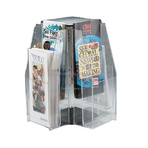 Porte-brochures rotatif en acrylique à la mode personnalisé/présentoir de brochures en rotation - Product Image 2