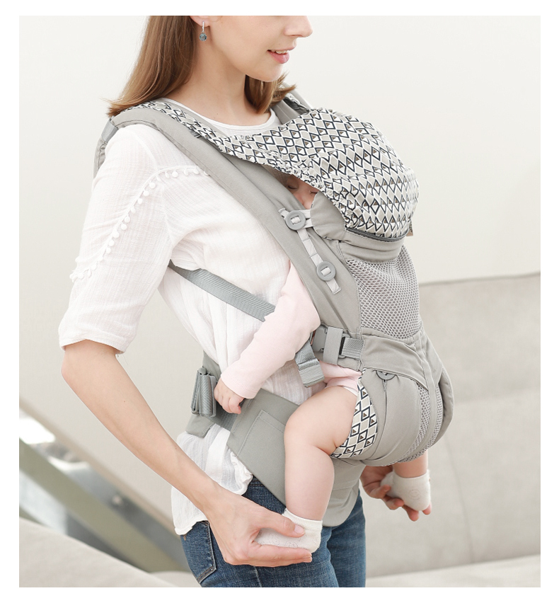 Aimama 0-36 Months 360 Ergonomic Cold Air Cotton Adjustable Baby Carrier  Baby Sling Wrap Strap Backpacks