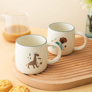 แก้วกาแฟและนมพิมพ์ลายช้างเซรามิกลายสัตว์ตัวการ์ตูนน่ารักแสนสนุก - Product Image 3