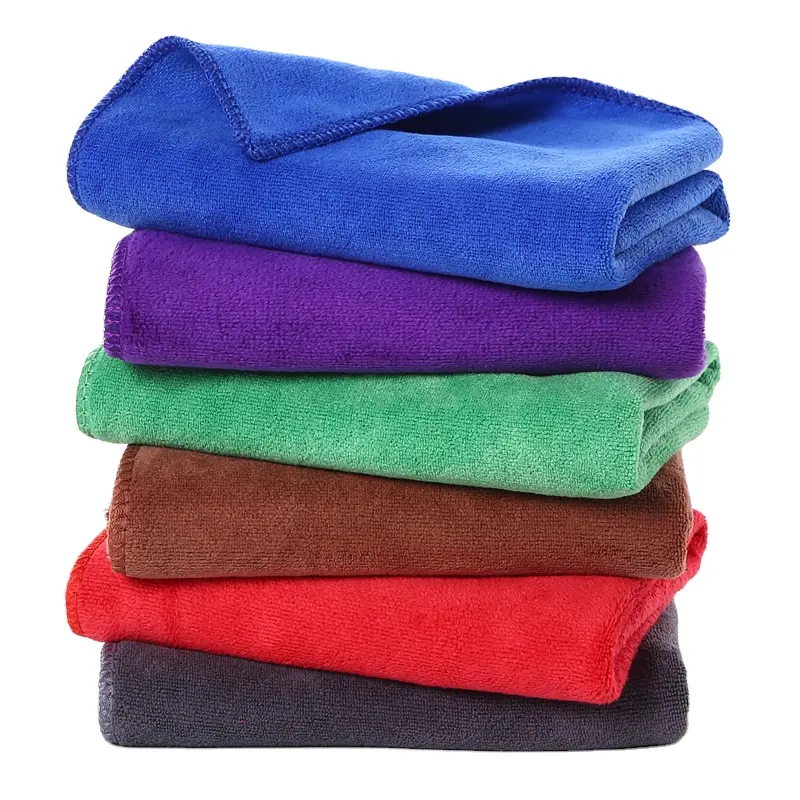 مقاس 30 * 30 سم مجموعة واسعة من الاستخدامات للبيع بالجملة قماش تنظيف مخصص من الألياف الدقيقة منشفة مطبخ قماش تنظيف السيارة