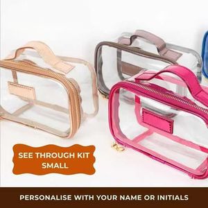 Bolsa de Cosméticos Ecológica para Mujer, Bolsa de Aseo de PVC Personalizada de Alta Gama, Bolsa con Cremallera Bordada Duradera para Viajes - Product Image 5