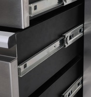 Kinbox Boîte à outils générale américaine de 72 pouces avec chariot à outils en acier inoxydable à 15 tiroirs