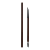 Crayon à sourcils double embout sans logo, pointe triangulaire fine, 4 couleurs, longue tenue, résistant à l'eau et à la transpiration, personnalisation transfrontalière