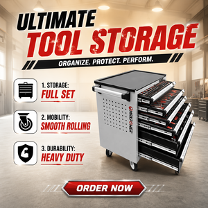 <b>6</b> <b>Drawer</b> Metal Professional Heavy Duty Tool Cabinet Rolling Mechanic Box Mobile Workshop Chest with Wheels Oem Low Price - Product Image 1