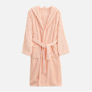 Vendita all'Ingrosso di Lussuosi Vestaglie da Notte in Morbido Pile per Donne, Accappatoi Lunghi da Spa con Logo Frontale, Pigiami Femminili - Product Image 5