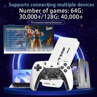 M15 - Control Inalámbrico para Juegos de 2.4GHz 4K Pro, Consola de Juegos Retro Clásica Portátil de 64GB para TV