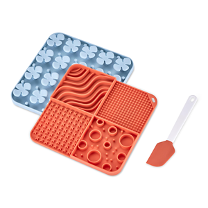 Lick Mat for Dogs <b>Cats</b> Pet Licking Mat Anxiety Relief Multifunctional Slow <b>Feeder</b> Canned Food International Supply Chain Factory - Product Image 1
