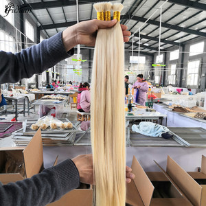 Barato doble dibujado pelo <span class=keywords><strong>a</strong></span> granel de la Virgen cutícula alineada del pelo humano del pelo - Product Image 6