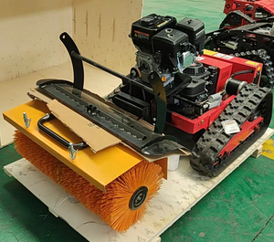 2025 Nouveau design Chine Grossiste HT550 Mini <span class=keywords><strong>tondeuse</strong></span> à gazon sur chenilles télécommandée avec <span class=keywords><strong>lame</strong></span> à neige et souffleuse - Product Image 1