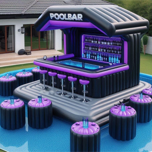 Barres de piscine gonflables en PVC personnalisables pour les événements de fête d'arrière-cour Caractéristiques du parc aquatique fournies par l'usine - Product Image 1