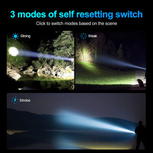 Linterna de Buceo LED Recargable de Alta Capacidad WOSEN, 2800 Lúmenes, IP68 Impermeable, Alcance de Haz de 50M, Aleación de Aluminio Resistente - Product Image 5