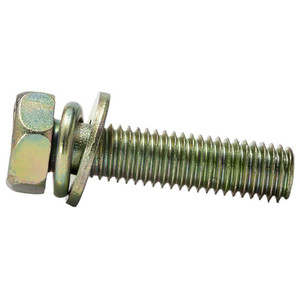 Tornillo Combinado M5M6M8 con Cabeza Hexagonal Cruzada, Recubierto de Zinc Amarillo, con Resorte y Ensamblaje Plano - Product Image 5