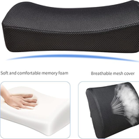 Coussin de soutien lombaire en mousse à mémoire de forme pour soulager les douleurs dorsales sur une chaise de bureau ou un siège de voiture