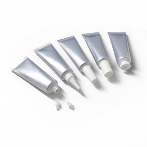 Tubos de aluminio plateados de 30g, tubo de embalaje cosmético de 30ml con superficie para etiquetado, botella de plástico para crema de manos, botellas para loción facial - Product Image 4