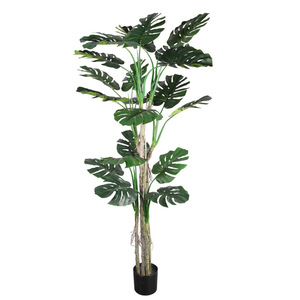 Planta Artificial de Monstera Deliciosa, Bonsái de Alta Simulación, Hojas Decorativas para Interiores, Material Plástico, Varios Tamaños - Product Image 2