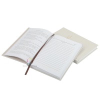 Carnet personnalisé avec couverture en tissu, reliure rigide, journal brodé, logo en feuille d'or, carnet enveloppé de tissu pour cadeau d'affaires