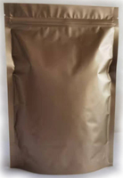 Bolsa de Embalaje Personalizable con Cierre de Cremallera, Laminada, Flexible, Resistente a la Humedad, Estructura PET/AL, Grado Alimenticio, Acabado Dorado Mate