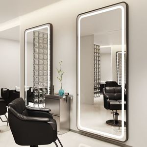 Espejo de Salón Moderno con Iluminación LED y Marco Dorado, Diseño Elegante, Ecológico y Duradero para Hoteles y Baños - Product Image 5