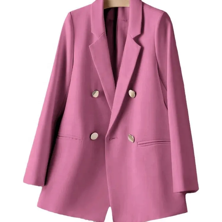 Kadın yeni takım elbise erken bahar düz renk ofis bayan küçük takım elbise pardösü ilkbahar ve sonbahar sıcak satış takım elbise ceket
